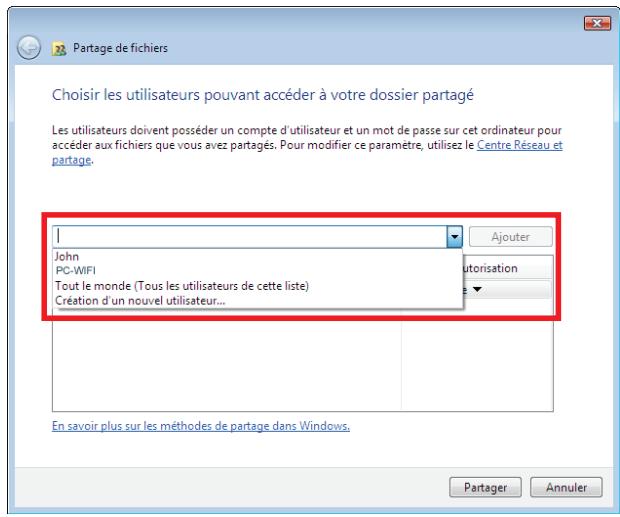HERCULES EPLUG 200 MINI DUO V2 - Windows Vista : Mettre en partage des dossiers publics ou personnels - 2