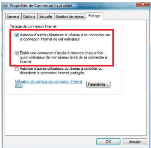 HERCULES EPLUG 200 MINI DUO V2 - Windows Vista : Partager une connexion ADSL dans un réseau de type Ad hoc - 6