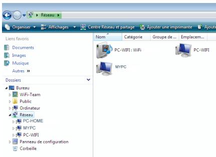 HERCULES EPLUG 200 V2 - Ordinateurs sous Windows Vista : Acceder aux dossiers partages - 1