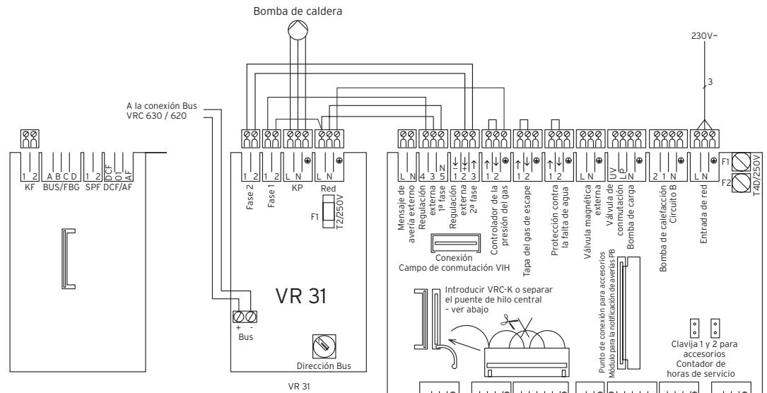 VAILLANT VR 31 - Conectar el acoplador Bus - 2