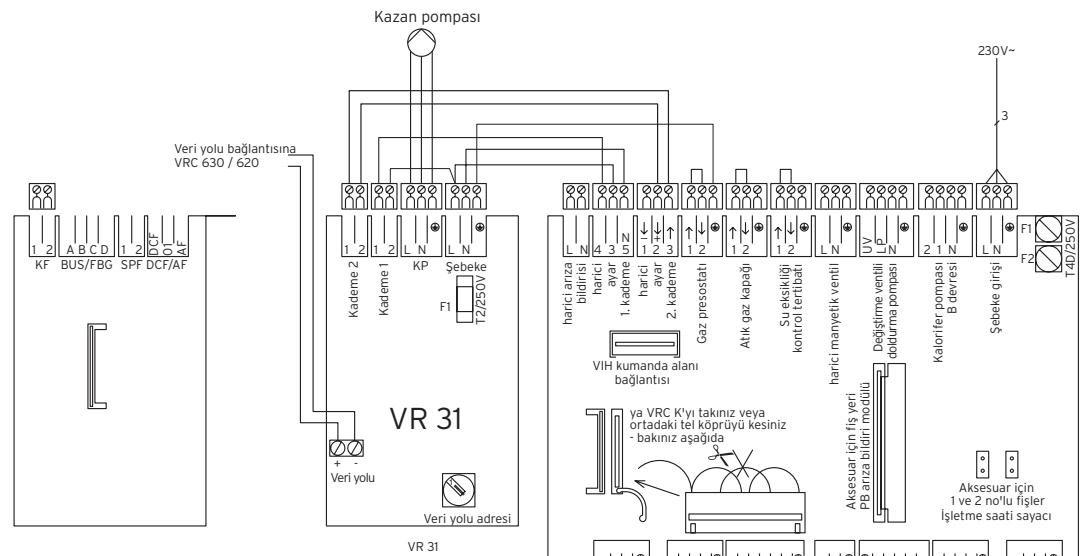 VAILLANT VR 31 - Elektrik kablo baglantisi - 1