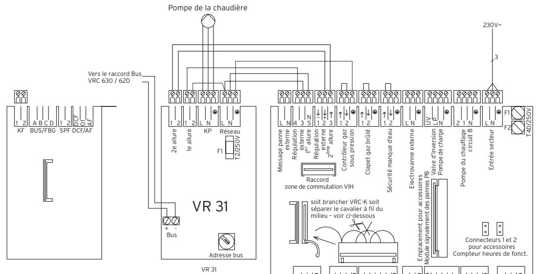 VAILLANT VR 31 - Raccordement du coupleur de Bus - 3