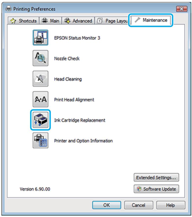 EPSON XP 212 - Remplacement des cartouches d'encre - 1