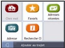 NAVMAN F10 - Ouvrez l'écran Trajet à arrêts multiples - 2