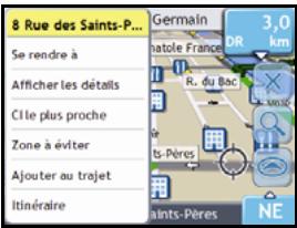 NAVMAN F10 - Comment utiliser le Menu Carte ? - 1