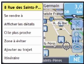 NAVMAN F10 - Sélection d'un point de départ - 1