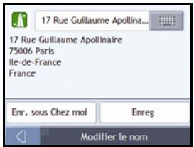 NAVMAN F10 - Comment modifier le nom d'un+favori ? - 5