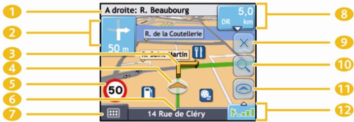 NAVMAN F10 - Écran Carte en 3D - 1