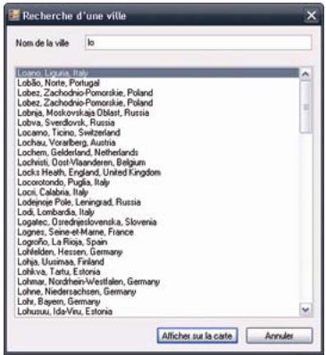 NAVMAN F10 - Comment savoir qu'elle carte routière contient une ville particulière ? - 1