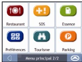 NAVMAN F10 - Écran Menu principal - 2