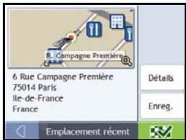 NAVMAN F10 - Comment se rendre à un emplacement récent ? - 3