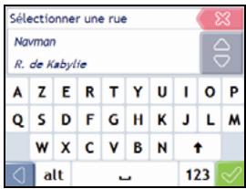 NAVMAN F10 - Cherchez le nom et le numéro de rue - 1