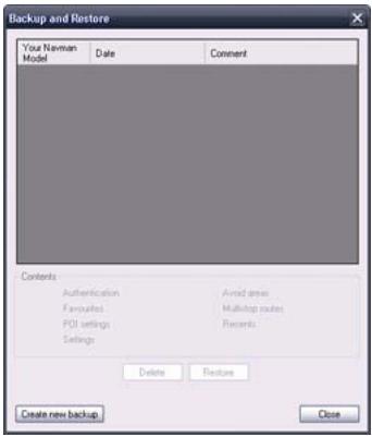 NAVMAN F10 - Comment faire une sauvegarde du Navman ? - 1