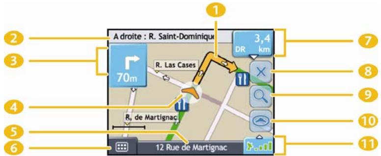 NAVMAN F10 - Écran Carte en 2D - 1