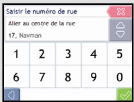 NAVMAN F10 - Utilisation de l'écran Clavier - 4