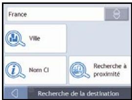 NAVMAN F10 - Ouvrez l'écran Recherche de la destination - 5