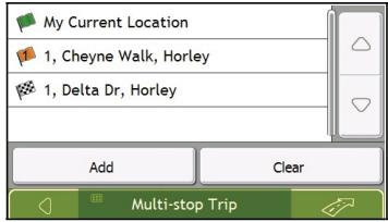 NAVMAN F360 - Search for the street name and house number - 4