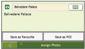 NAVMAN F360 - How do I save a NavPix™ to a favourite? - 8