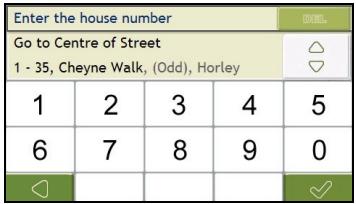 NAVMAN F360 - Using the Destination Search screen - 2