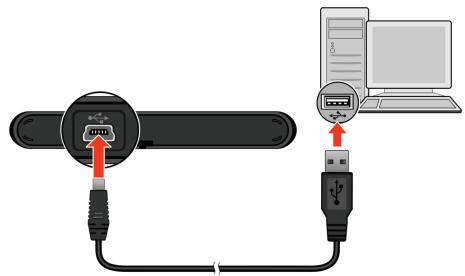 NAVMAN F360 - Charging the battery via the USB cable - 2