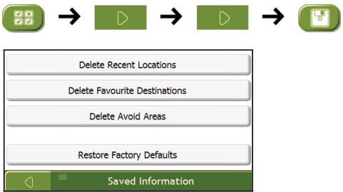 NAVMAN F360 - Saved Info - 1