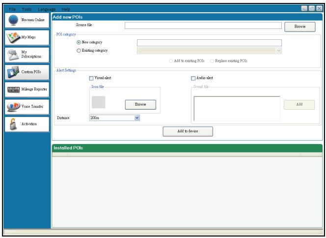 NAVMAN F360 - How do I install custom Points of Interest? - 1