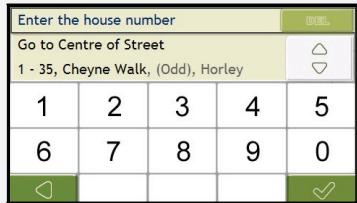 NAVMAN F360 - Using the Keyboard screen - 4