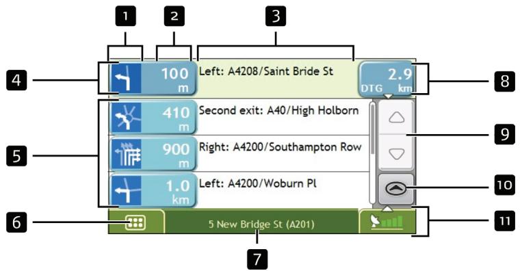 NAVMAN F360 - Turn-by-Turn screen - 1