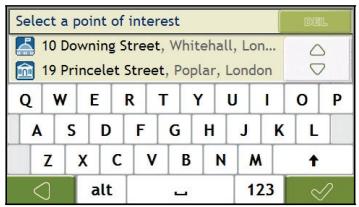 NAVMAN F360 - Search for a POI - 1