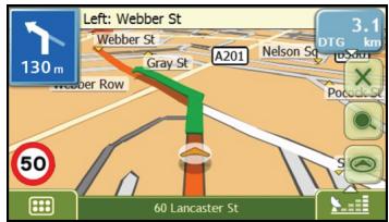 NAVMAN F360 - Map screens - 1