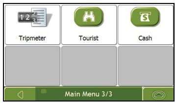 NAVMAN F410 - Main Menu screen - 3