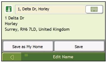 NAVMAN F460 - How do I edit the name of a Favourite? - 5