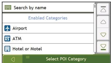 NAVMAN F460 - Search for the city/area - 2