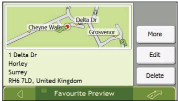 NAVMAN F460 - How do I edit the name of a Favourite? - 4
