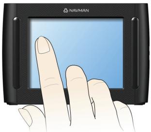NAVMAN F460 - Navigating on the screen - 1