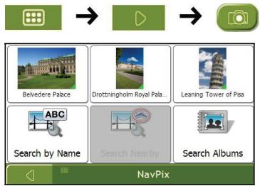 NAVMAN F460 - How do I navigate to a NavPixTM? - 1