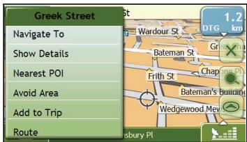 NAVMAN F460 - Select a departure point - 1