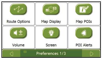 NAVMAN F460 - What can I customise? - 6
