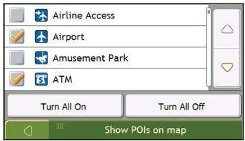 NAVMAN F460 - Map POIs - 2
