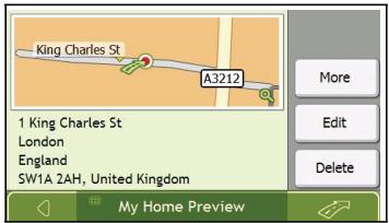 NAVMAN F460 - Option 2 - Via the Favourite Destinations screen - 4