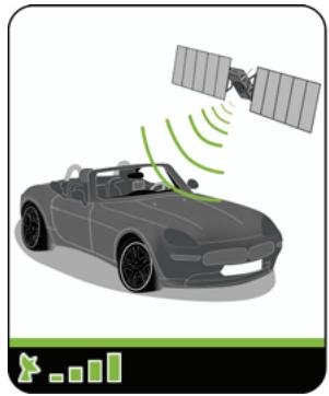 NAVMAN F460 - How do I view my GPS status? - 1