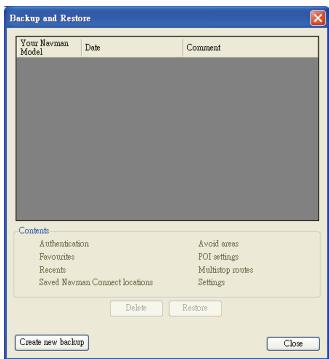 NAVMAN F460 - How do I backup my Navman? - 1