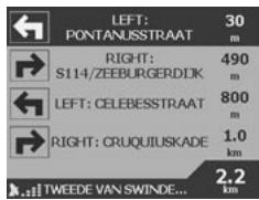 NAVMAN ICN620 - Volgende vier instructies - 1