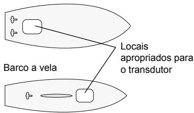 NAVMAN THROUGH HULL - 3-1 Positionando um transdutor de profundidade no casco: - 1