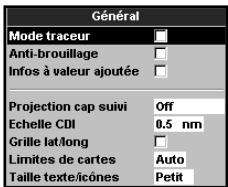 NAVMAN TRACKER 5380I & TRACKER 5380 - 14-2 Paramétrage > Carte - 2