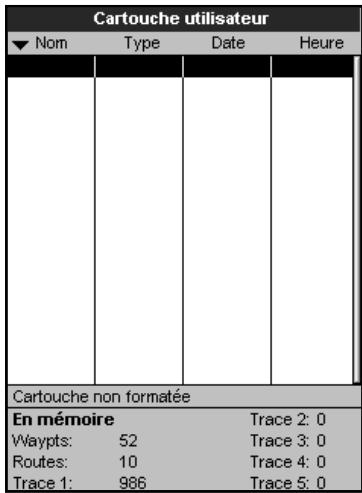 NAVMAN TRACKER 5380I & TRACKER 5380 - Enregistrer les données du TRACKER sur la cartouche utilisateur - 1