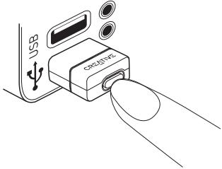 CREATIVE AUDIO BT-D1 - Pour rétablir la connexion à un périhérique qui a déjà été apparié - 3