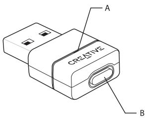 CREATIVE BLUETOOTH AUDIO BT-D1 - Vue d'ensemble du BT-D1 - 1