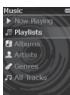 CREATIVE ZEN X-FI3 - Menu principal - 1