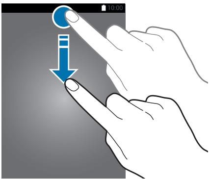 SAMSUNG SM-T710 - Utiliser le volet des raccourcis - 1